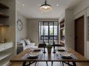 原木元素現(xiàn)代簡(jiǎn)約風(fēng)格40平米公寓餐廳吊頂裝修效果圖 原木元素現(xiàn)代簡(jiǎn)約風(fēng)格40平米公寓餐廳吊頂裝修效果圖