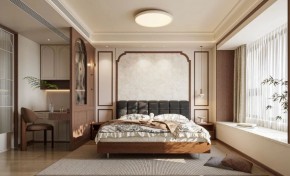 中古風三居室臥室裝修效果圖