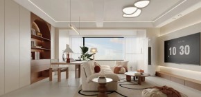 現(xiàn)代簡約三居室客廳裝修效果圖