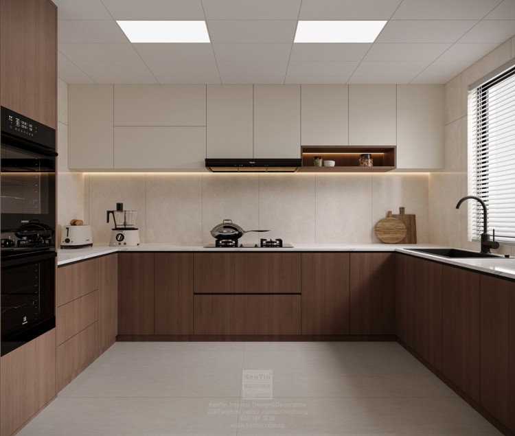 石湖之韻宋氏美學復式廚房裝修效果圖