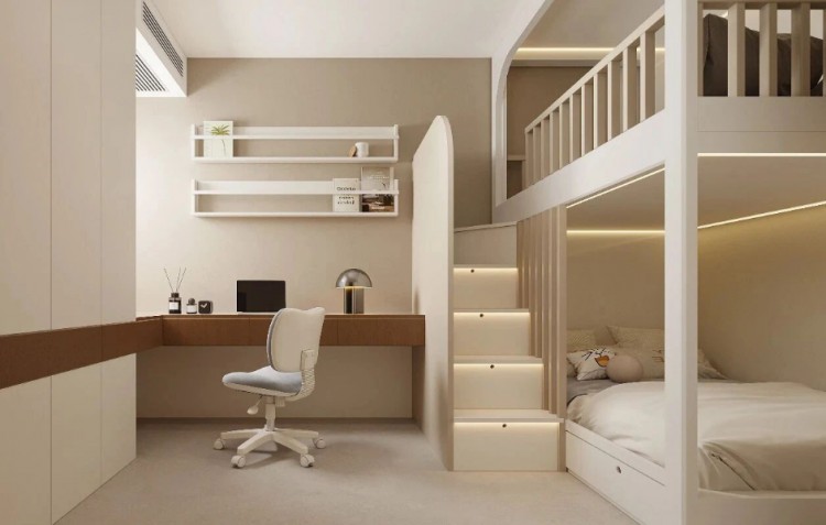 新中式三居室兒童房裝修效果圖