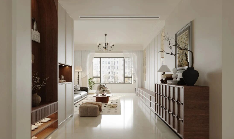 現(xiàn)代簡約三居室玄關(guān)裝修效果圖