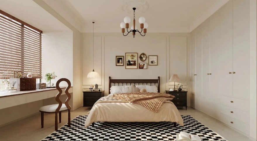 現(xiàn)代簡約三居室臥室裝修效果圖