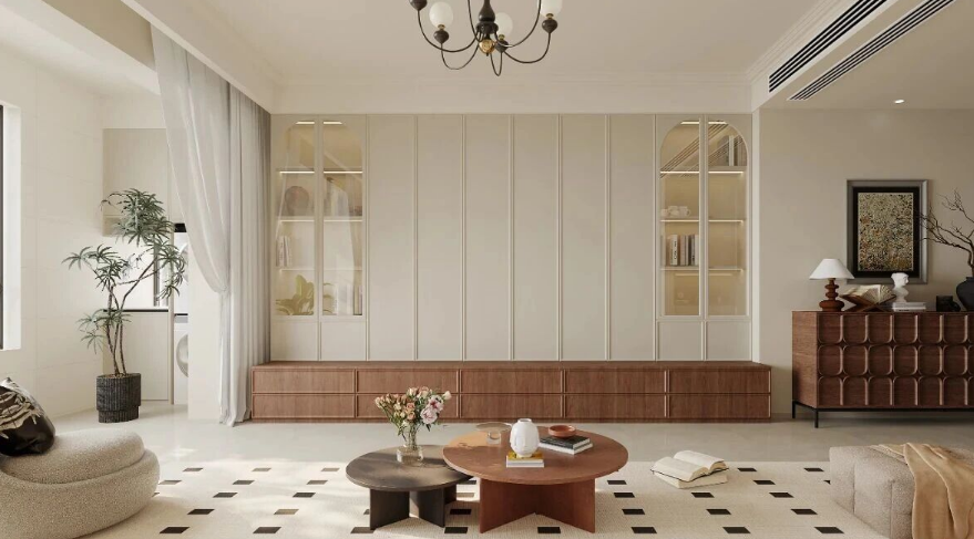 現(xiàn)代簡約三居室客廳裝修效果圖