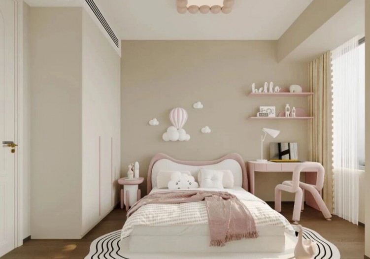 中古風(fēng)三居室兒童房裝修效果圖