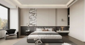 意式極簡(jiǎn)三居室臥室裝修效果圖