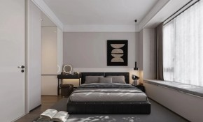 現(xiàn)代簡約三居室臥室裝修效果圖