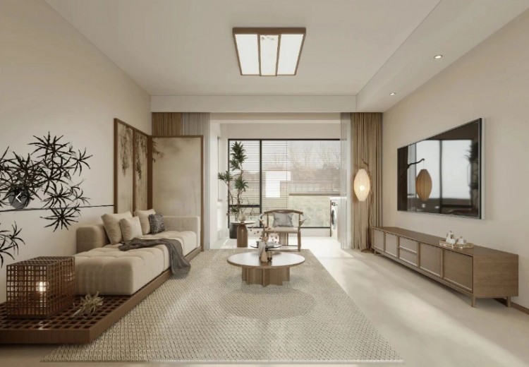 宋氏美學三居室客廳裝修效果圖