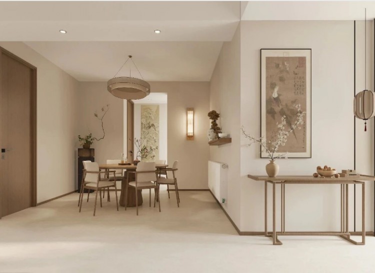 宋氏美學三居室餐廳裝修效果圖