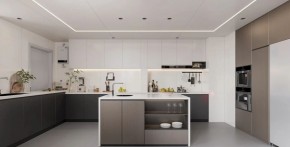 現(xiàn)代簡(jiǎn)約三居室廚房裝修效果圖