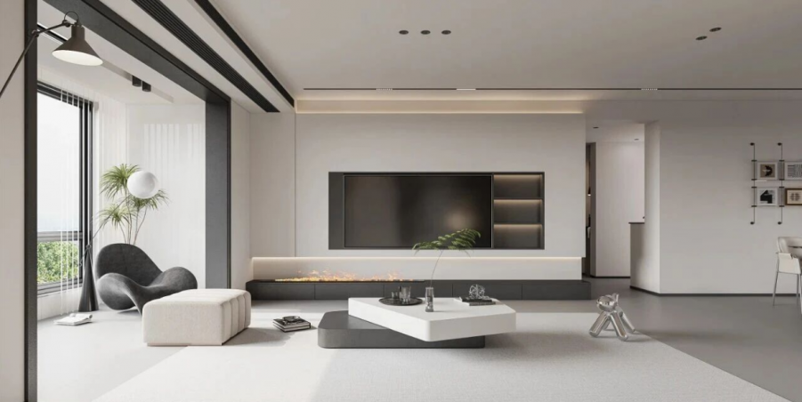 現(xiàn)代簡(jiǎn)約三居室裝修效果圖