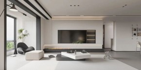 現(xiàn)代簡(jiǎn)約三居室客廳裝修效果圖