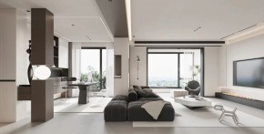 現(xiàn)代簡(jiǎn)約三居室客廳裝修效果圖