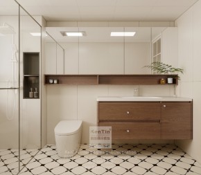 泓悅府疊墅法式中古衛(wèi)生間裝修效果圖