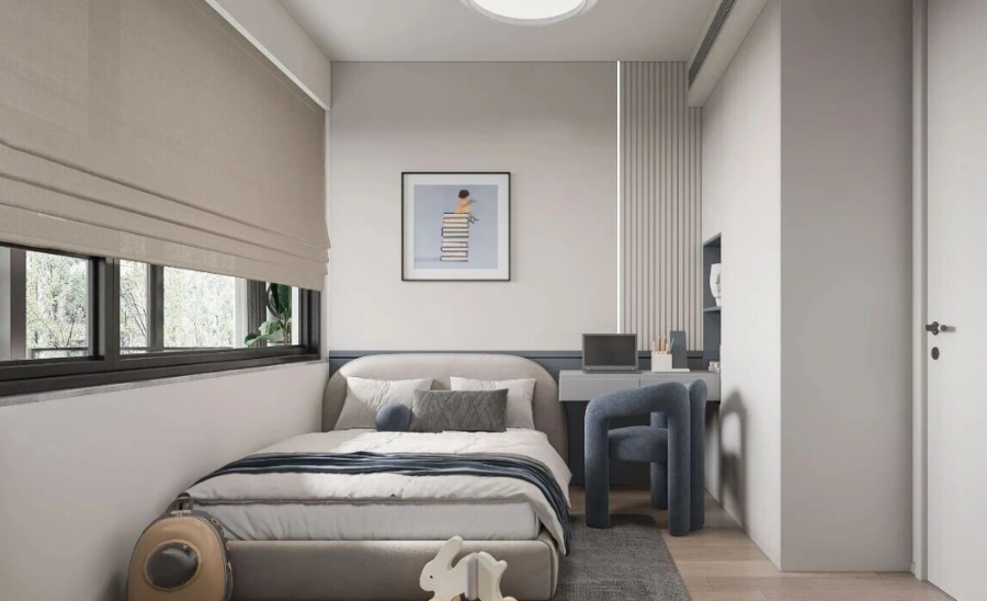 現(xiàn)代簡(jiǎn)約復(fù)式別墅兒童房裝修效果圖