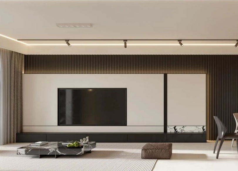 現(xiàn)代簡約三居室客廳裝修效果圖