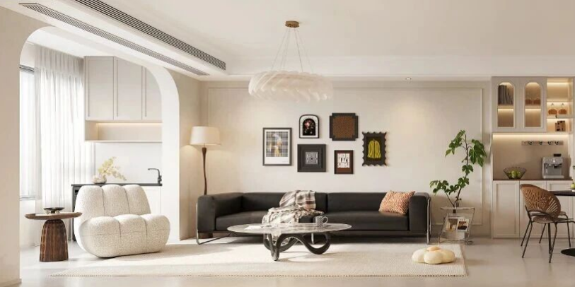 法式三居室裝修效果圖