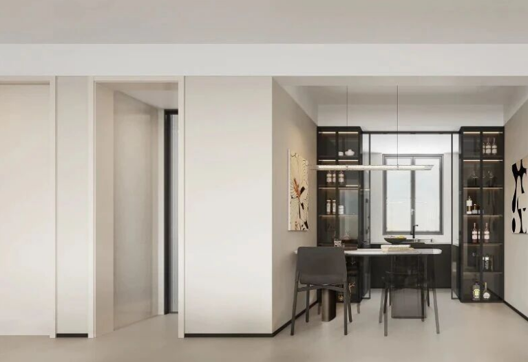 現(xiàn)代簡(jiǎn)約三居室餐廳裝修效果圖