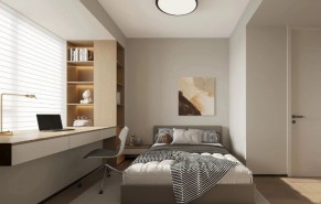 現(xiàn)代簡(jiǎn)約三居室臥室裝修效果圖