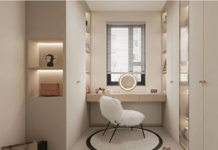 現(xiàn)代簡(jiǎn)約兩居室衣帽間裝修效果圖