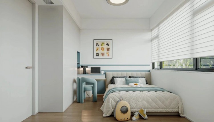 現(xiàn)代簡約三居室兒童房裝修效果圖