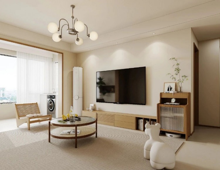 現(xiàn)代簡(jiǎn)約三居室客廳裝修效果圖