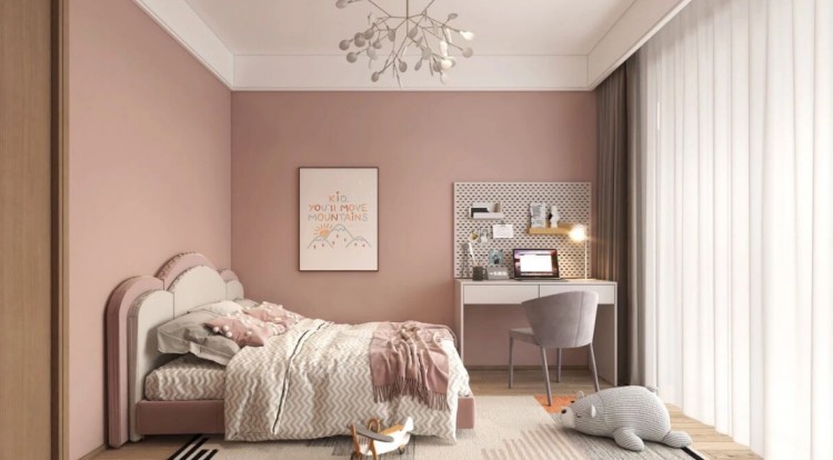 簡約田園風(fēng)三居室兒童房裝修效果圖