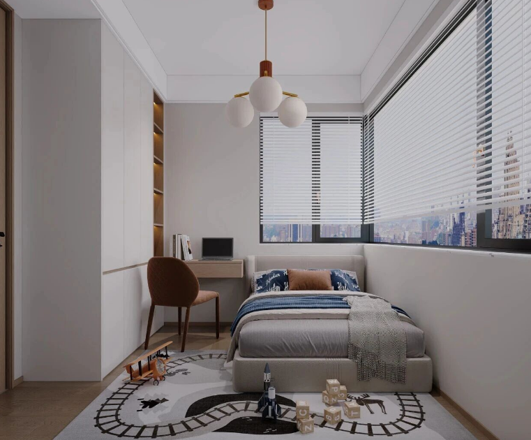 現(xiàn)代簡(jiǎn)約三居室兒童房裝修效果圖