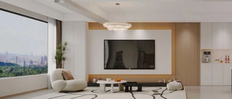 現(xiàn)代簡(jiǎn)約三居室客廳裝修效果圖