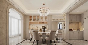 美式三居室餐廳裝修效果圖