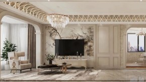 美式三居室裝客廳修效果圖