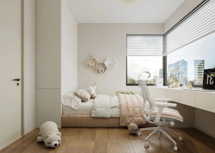 現(xiàn)代簡約三居室兒童房裝修效果圖