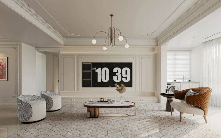 法式客廳裝修效果圖