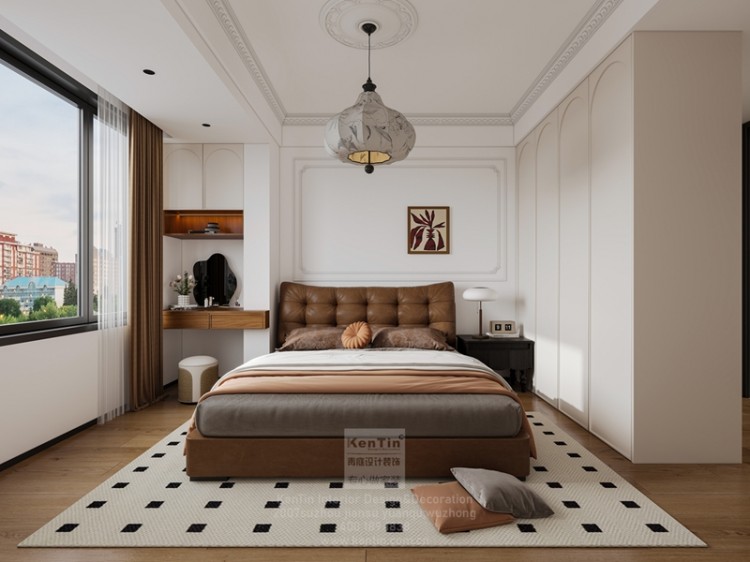 保利云上流光三居室臥室裝修效果圖