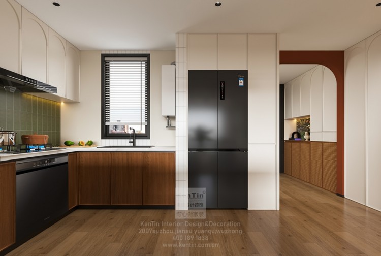 保利云上流光三居室廚房裝修效果圖