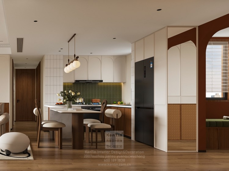 保利云上流光三居室餐廳裝修效果圖