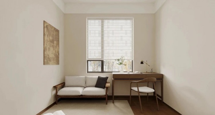 現(xiàn)代簡約三居室書房裝修效果圖