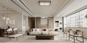 現(xiàn)代簡約三居室客廳裝修效果圖