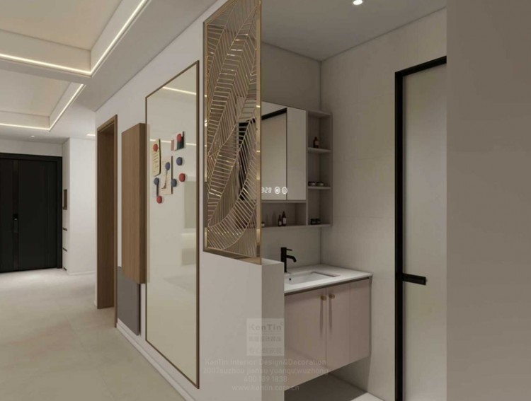 淺隱林泉現(xiàn)代簡約三居室衛(wèi)生間裝修效果圖