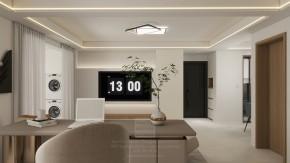 淺隱林泉現(xiàn)代簡(jiǎn)約三居室客廳裝修效果圖