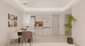 現(xiàn)代簡(jiǎn)約三居室餐廳裝修效果圖