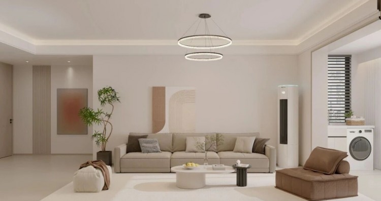 現(xiàn)代簡(jiǎn)約三居室吊頂裝修效果圖