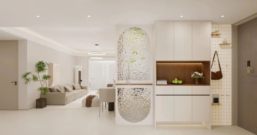 現(xiàn)代簡(jiǎn)約三居室玄關(guān)裝修效果圖