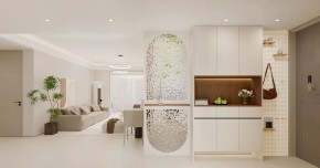 現(xiàn)代簡(jiǎn)約三居室玄關(guān)裝修效果圖