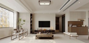 現(xiàn)代簡約三居室客廳裝修效果圖