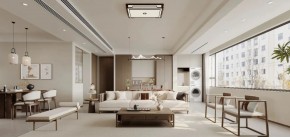 現(xiàn)代簡約三居室客廳裝修效果圖