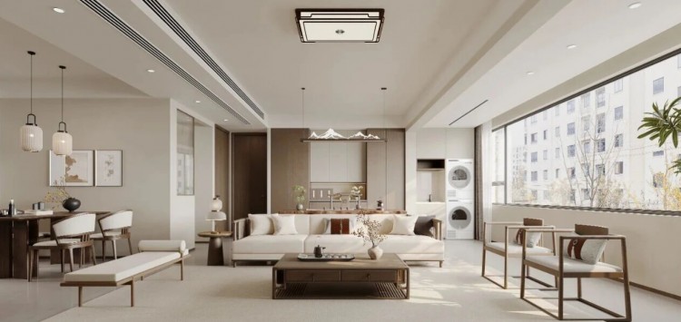 現(xiàn)代簡(jiǎn)約三居室客廳裝修效果圖