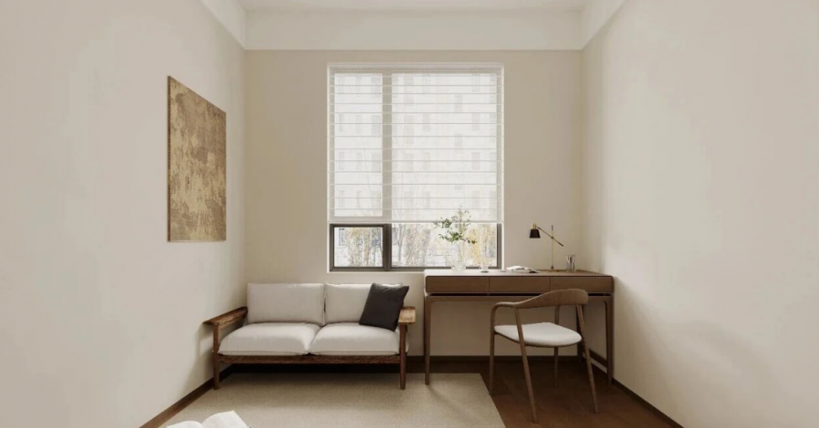 現(xiàn)代簡約三居室書房裝修效果圖