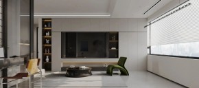 現(xiàn)代簡約三居室客廳裝修效果圖